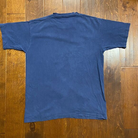 MLB Atlanta Braves 1995 Vintage Single Stitch World Series Tee Navy Mens Size M - Picture 5 of 7